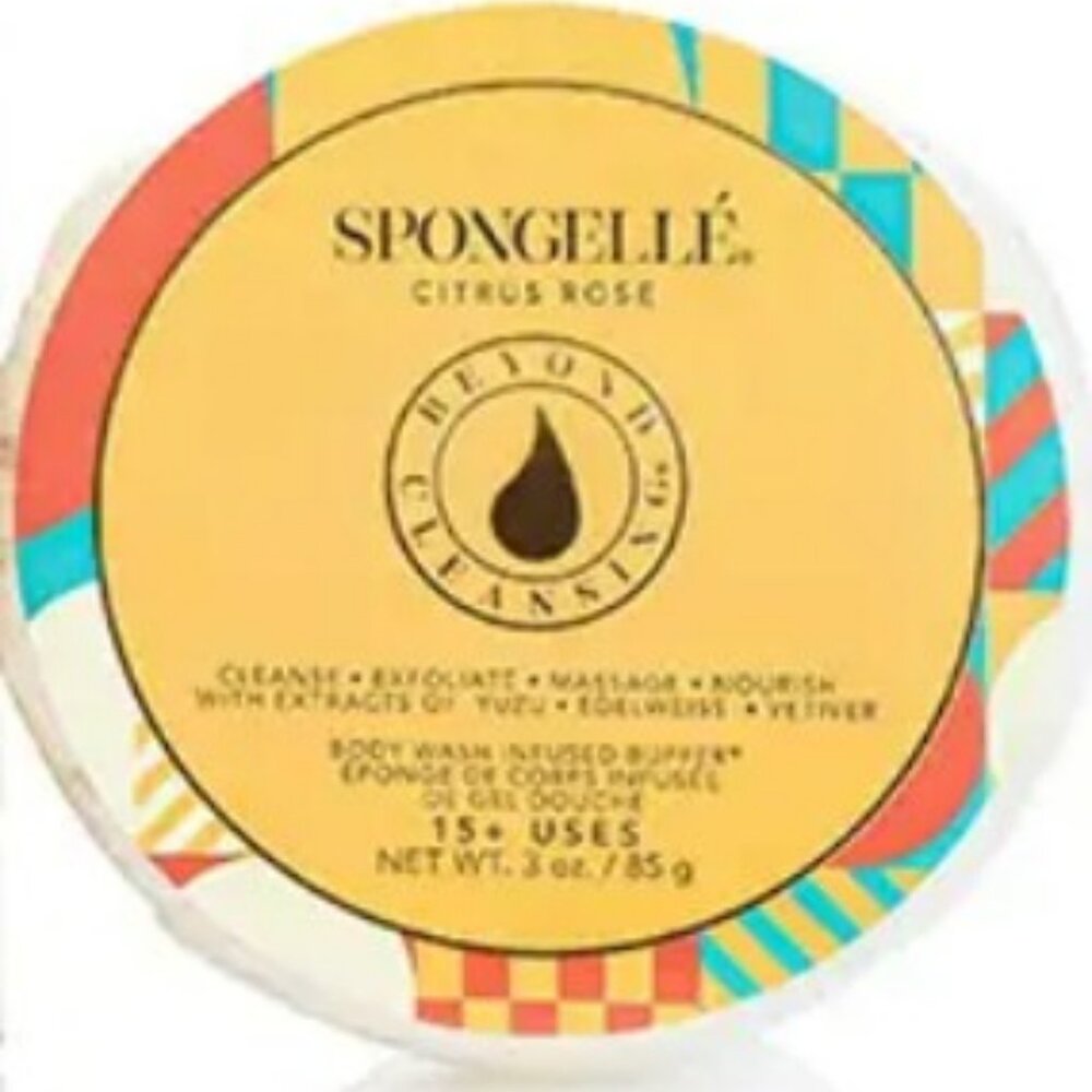 🫧 Spongelle Multi Use Body Wash Infused Buffer Citrus Rose Shower/Bath Sponge - Picture 3 of 4